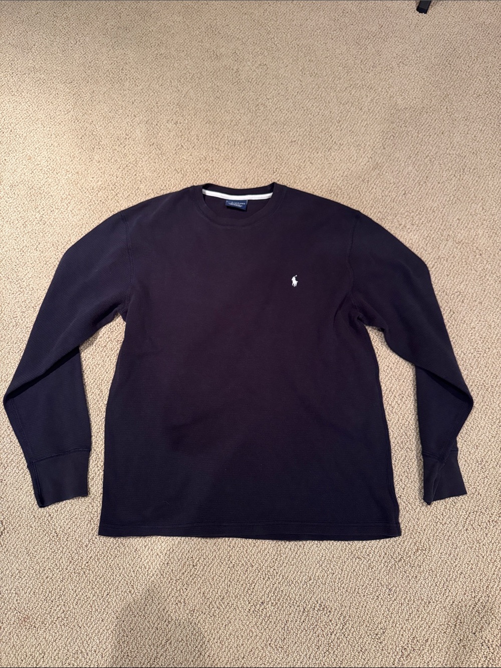 Polo by Ralph Lauren Navy Long-Sleeve Crewneck Shirt